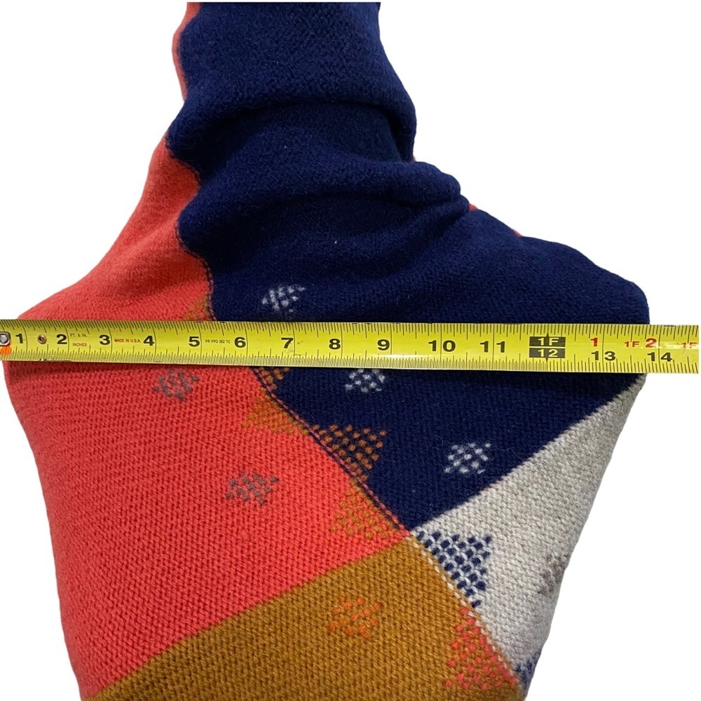 Turtleneck Poncho Lagenlook Handmade Sonoma Thick Wool - Picture 8 of 12